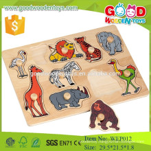 wholesale wooden animal plywood puzzle with ce certification for children